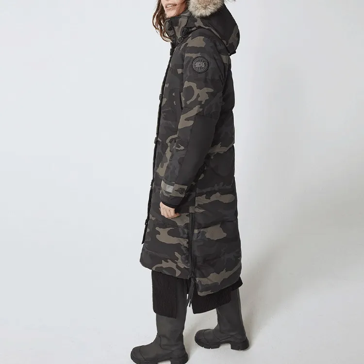 Canada Goose Aldridge Series Down Jacket Women's Black Camouflage-2