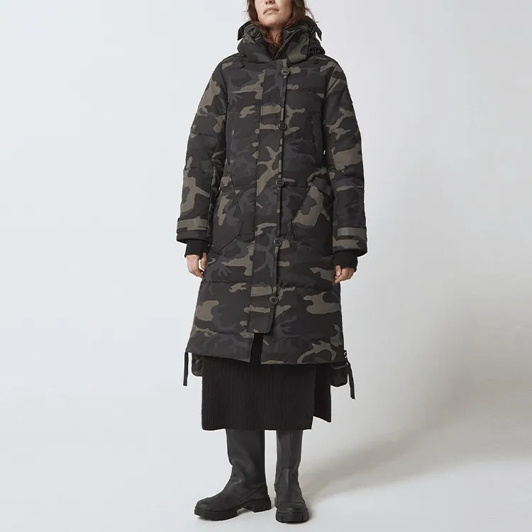 Canada Goose Aldridge Series Down Jacket Women's Black Camouflage-4