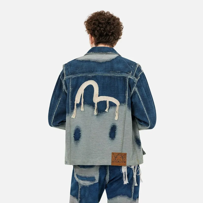 EVISU SS25 Denim Jacket Men's Denim Blue-2