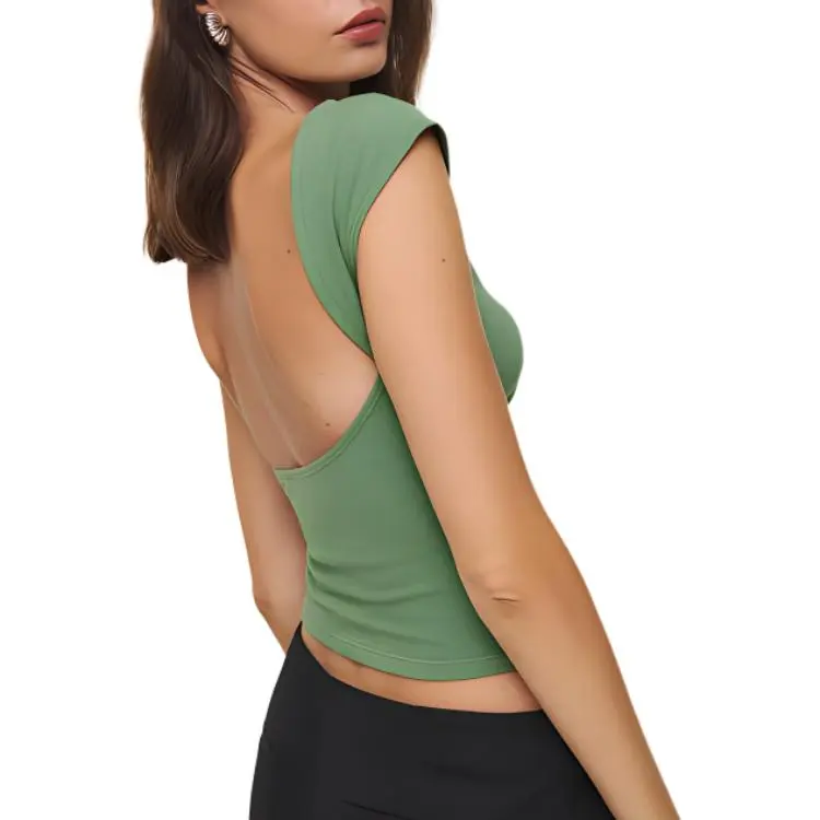 REFORMATION Tank Tops Women's Dark Green-2