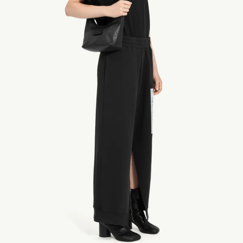 MM6 Maison Margiela Numbers Patch Flared Trousers-2