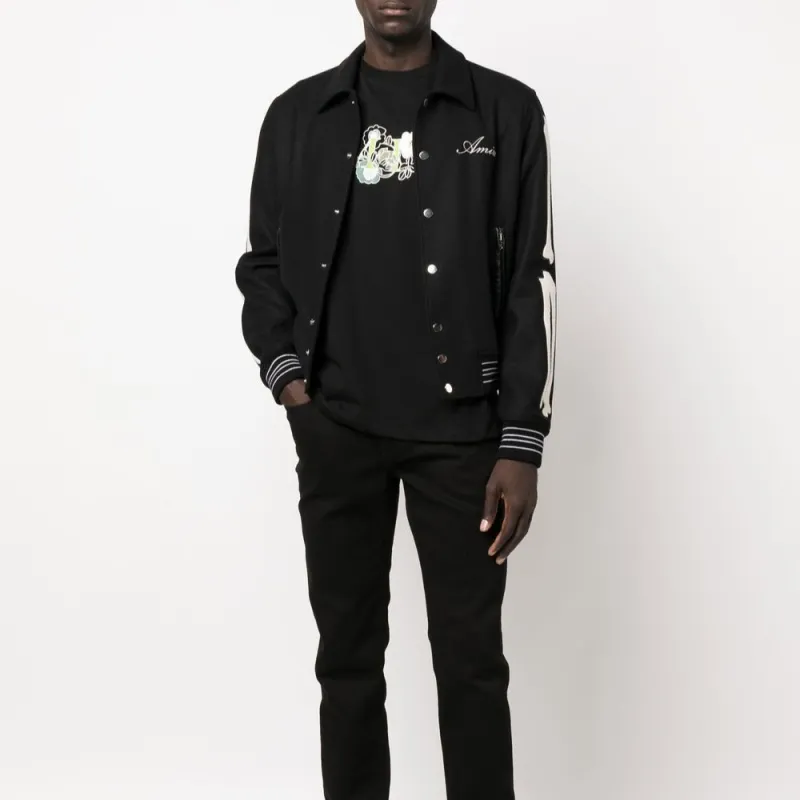 AMIRI Bones Varsity Jacket-5
