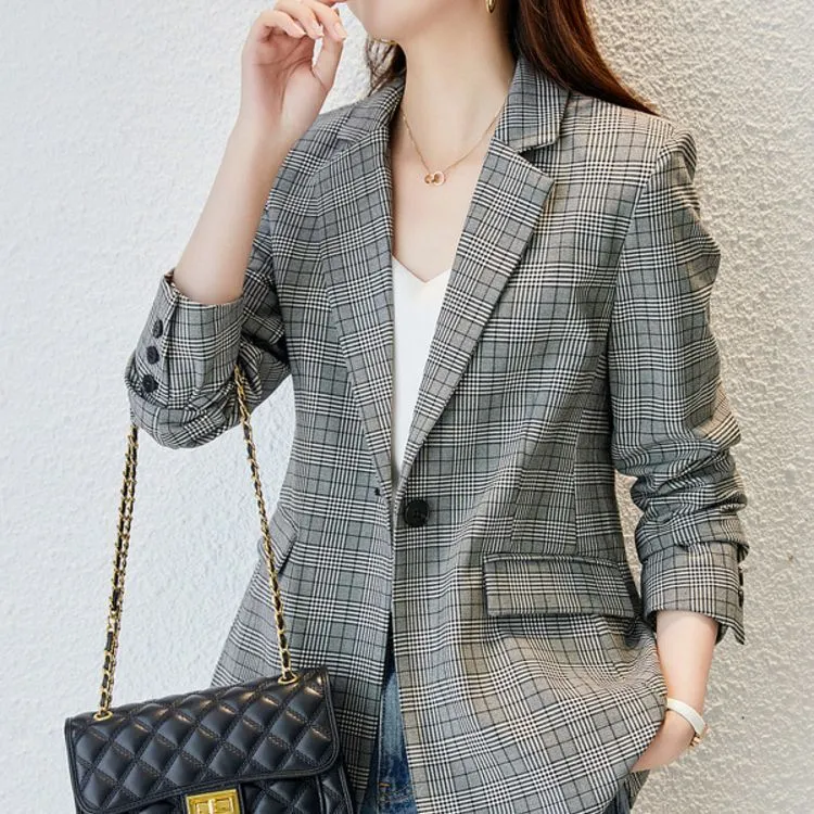 【dme】 Business Suit Women's Plaid-1