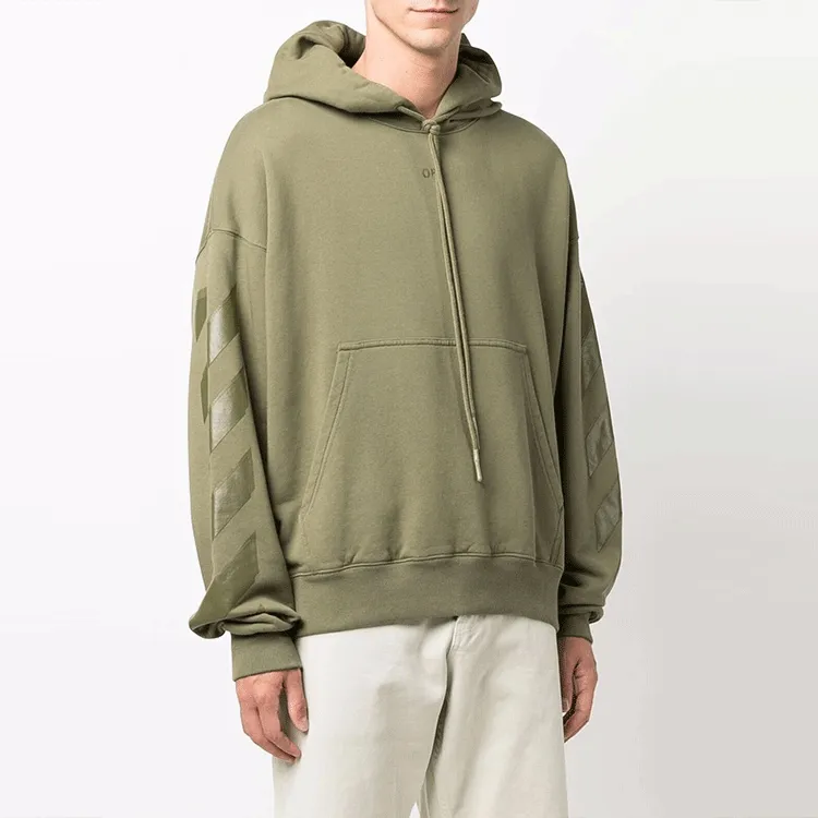 OFF WHITE FW21 Sweatshirts Men Green-2