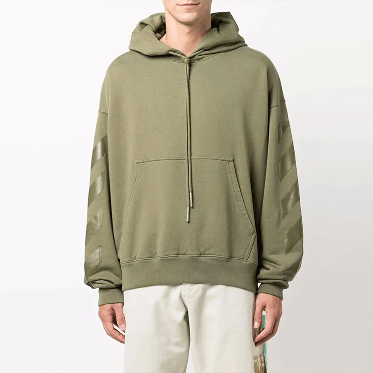 OFF WHITE FW21 Sweatshirts Men Green-3