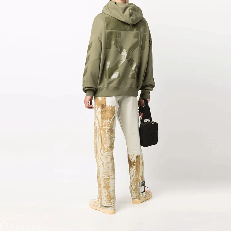 OFF WHITE FW21 Sweatshirts Men Green-1