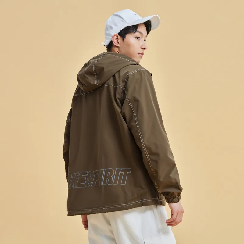 Erke Trench Coat Men's Deerskin Brown-5