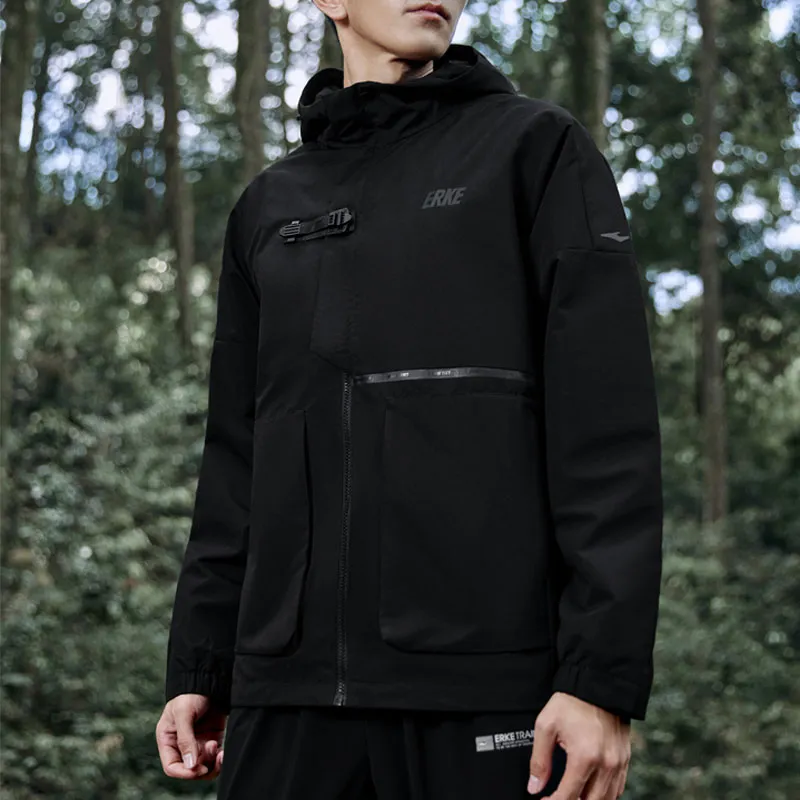 Erke Jackets Men Jet Black-2