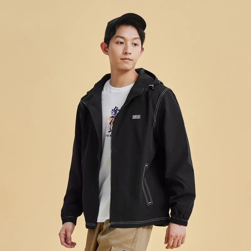 Erke Jackets Men Jet Black-4