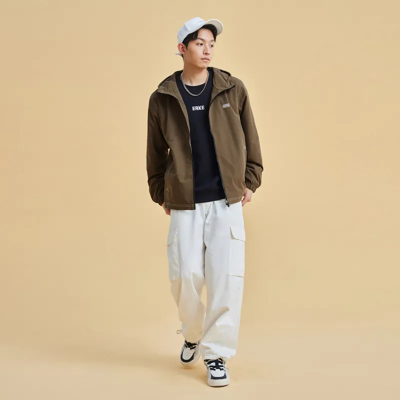 Erke Trench Coat Men's Deerskin Brown-6