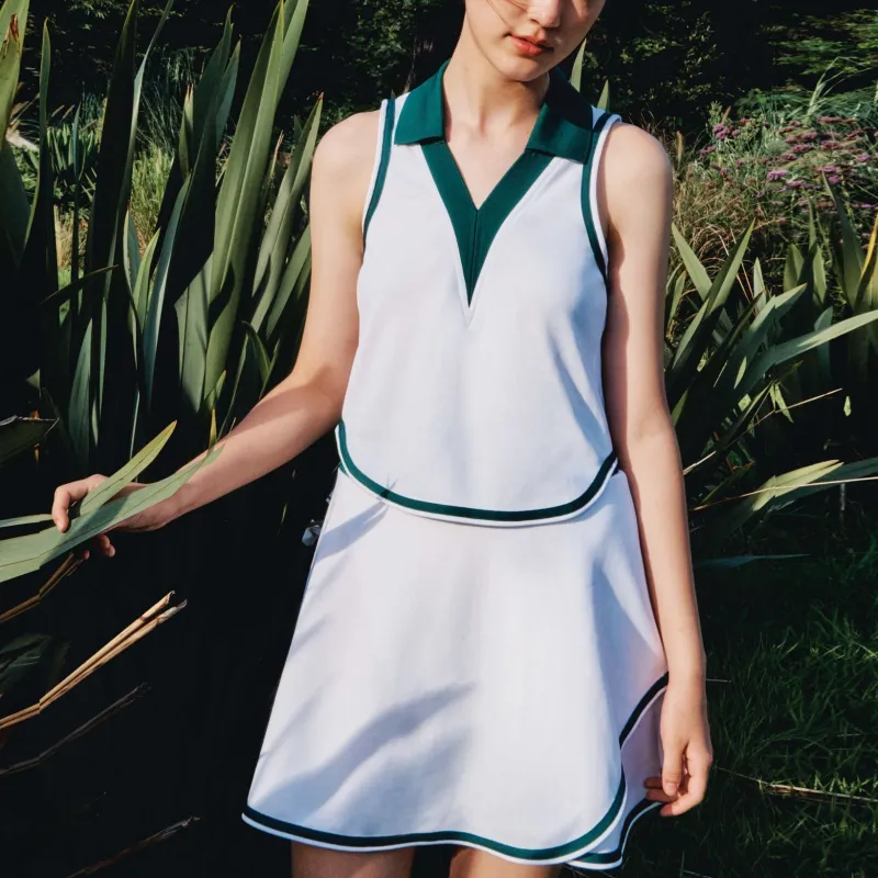 Adidas Originals Adidas Originals X Notitle Co branded Series Sleeveless Dresses Women's White-4