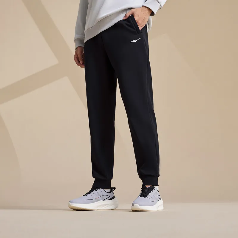 Erke Knitted Sweatpants Unisex Jet Black-2