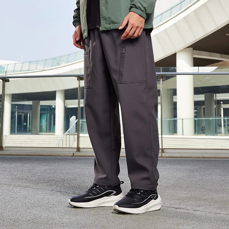 Erke Knitted Sweatpants Unisex Dove Gray-3