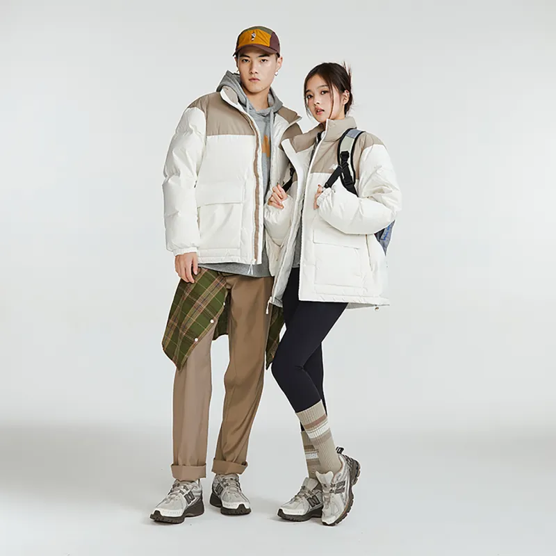 New Balance Down Jacket Unisex Khaki/White-5
