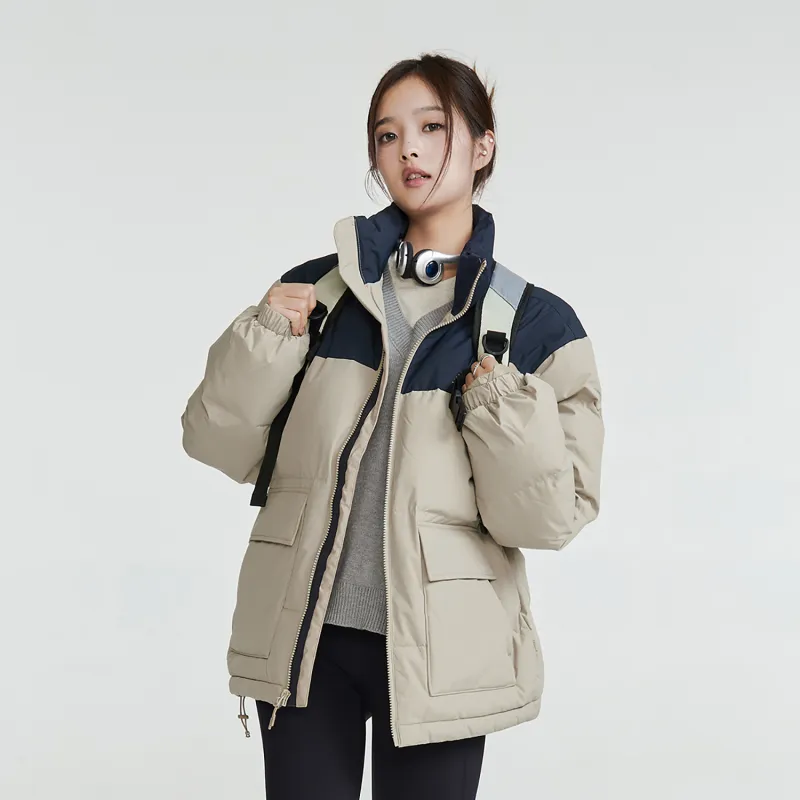 New Balance Down Jacket Unisex Khaki/Blue-2