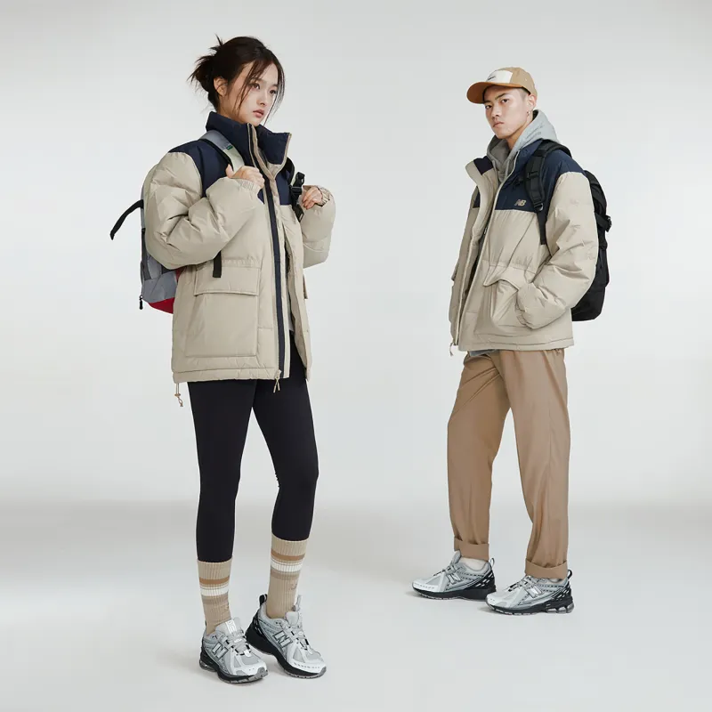 New Balance Down Jacket Unisex Khaki/Blue-3