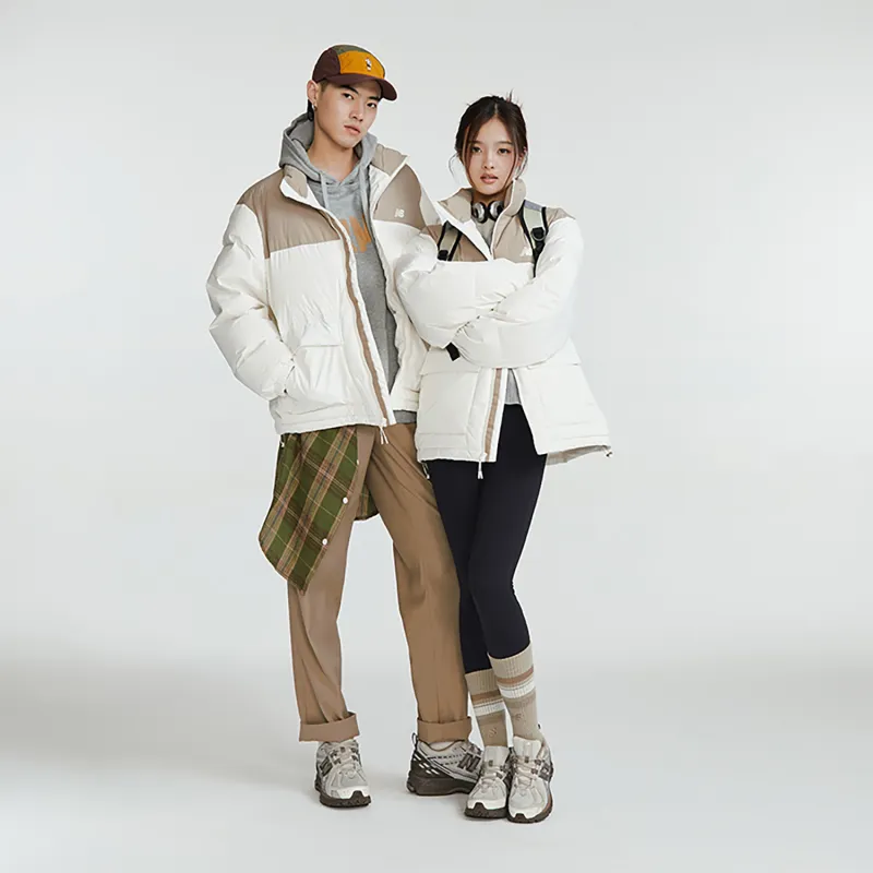 New Balance Down Jacket Unisex Khaki/White-4