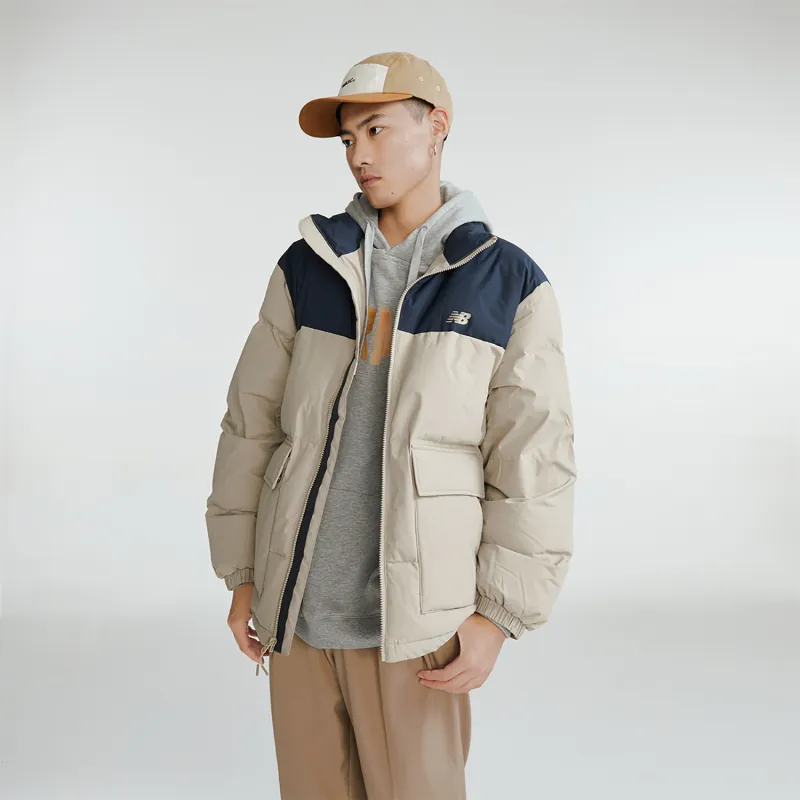 New Balance Down Jacket Unisex Khaki/Blue-4