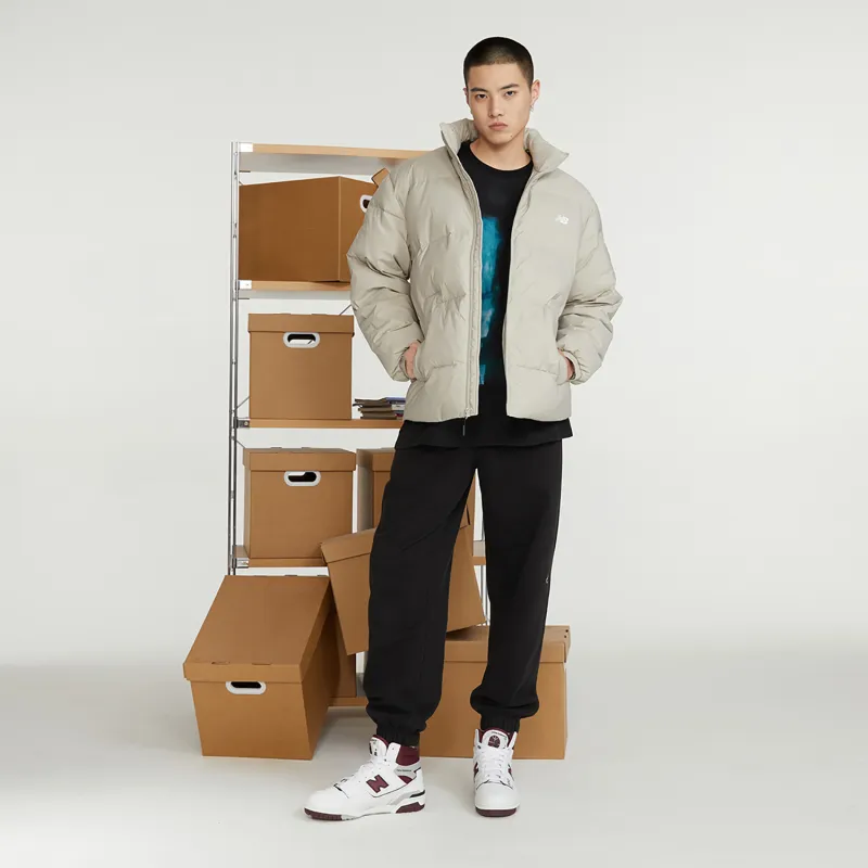 New Balance Down Jacket Unisex Gray-7