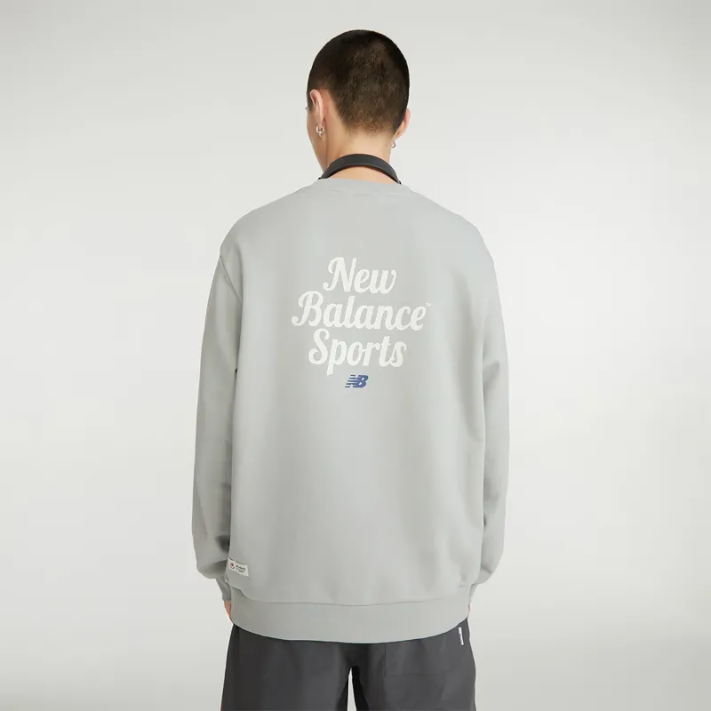 New Balance Sweatshirts Unisex Gray-3