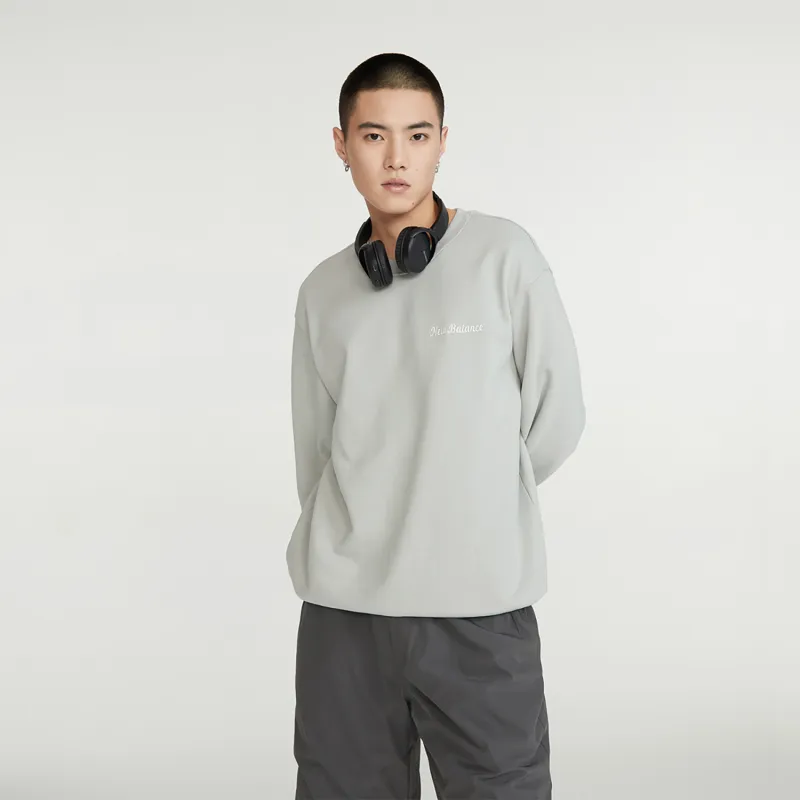 New Balance Sweatshirts Unisex Gray-4