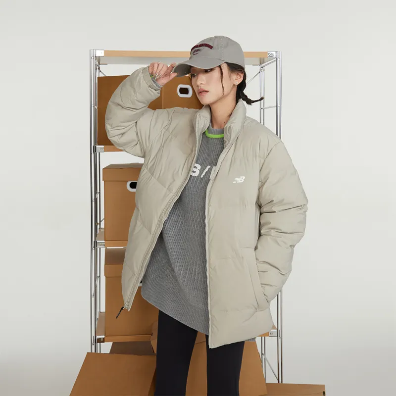 New Balance Down Jacket Unisex Gray-8