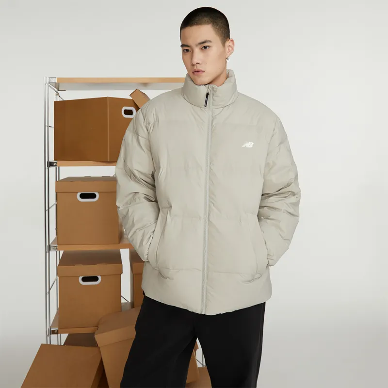New Balance Down Jacket Unisex Gray-4