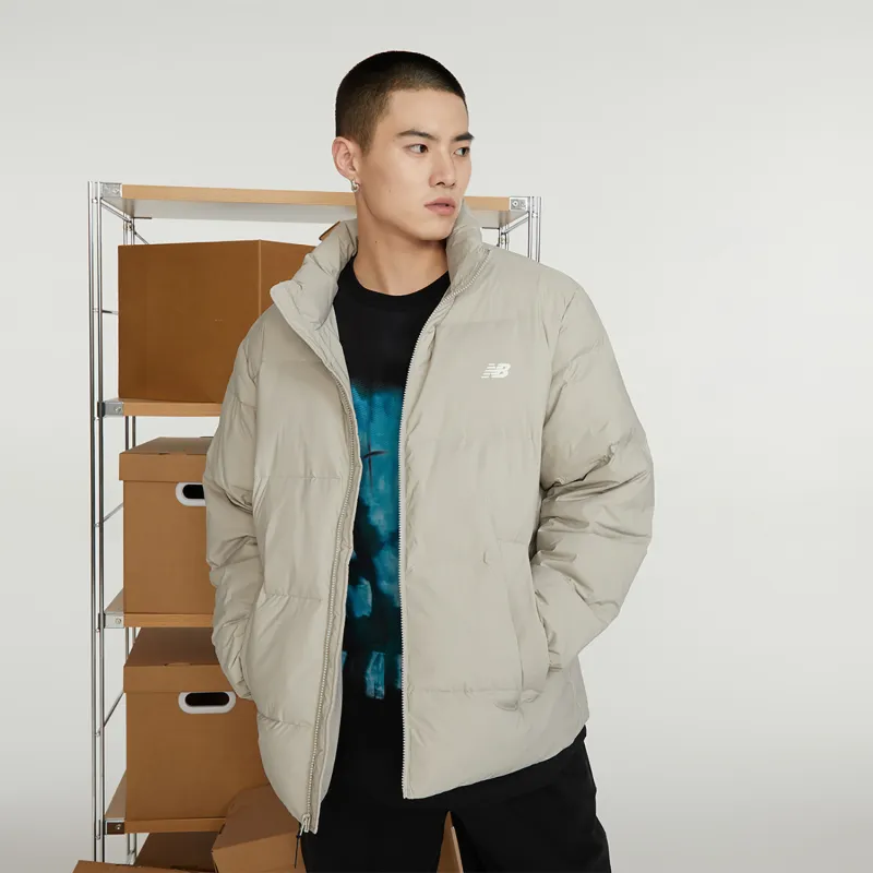 New Balance Down Jacket Unisex Gray-5