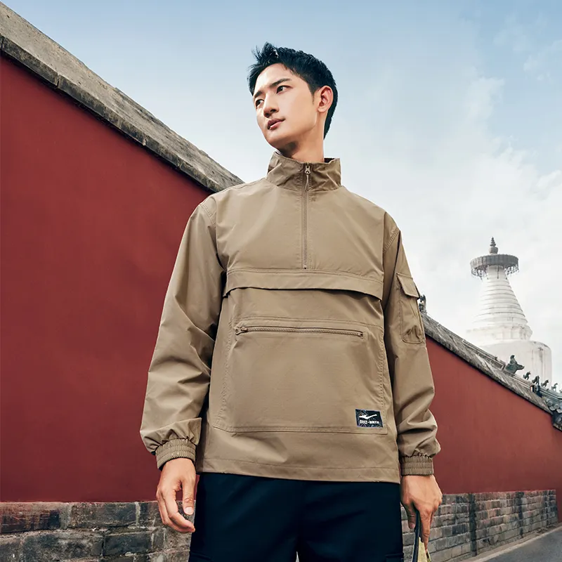Erke Sweatshirts Men Latte Brown-6