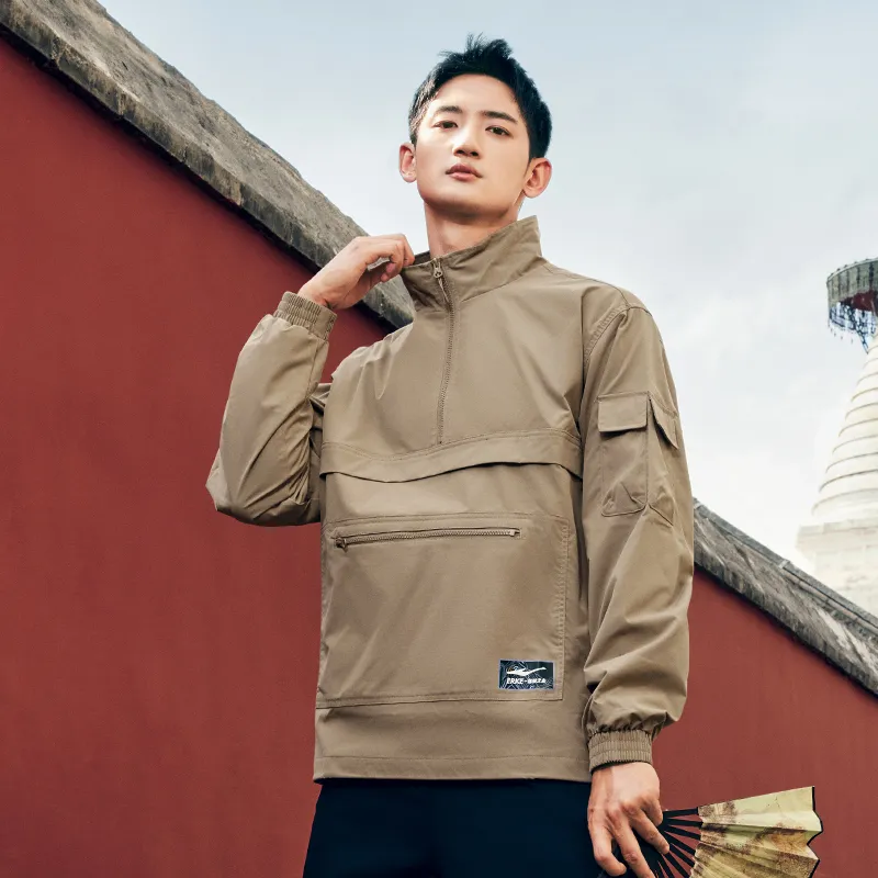Erke Sweatshirts Men Latte Brown-9