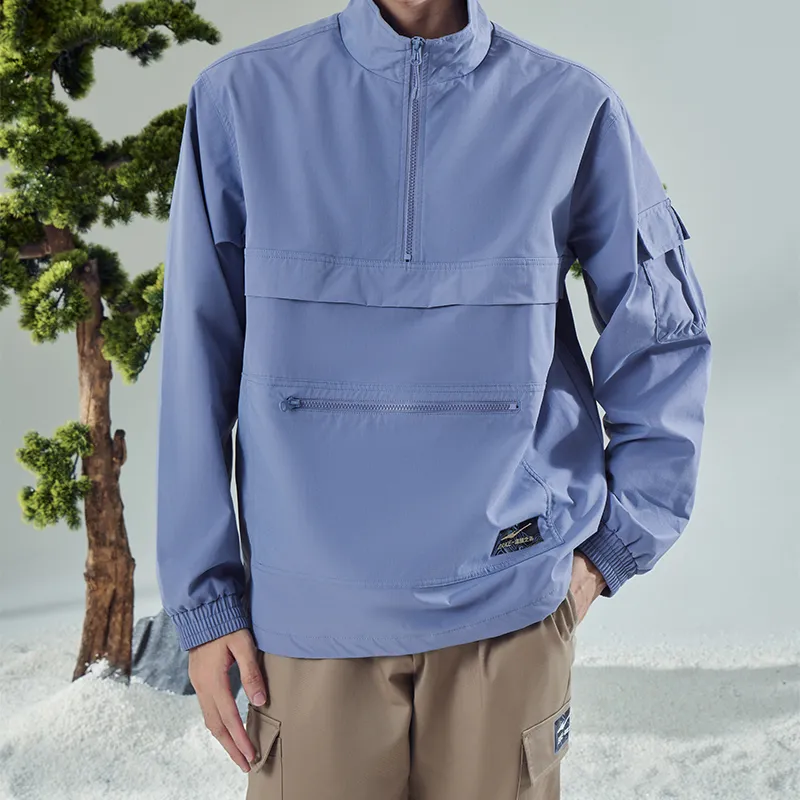 Erke Sweatshirts Men Blue Purple-5