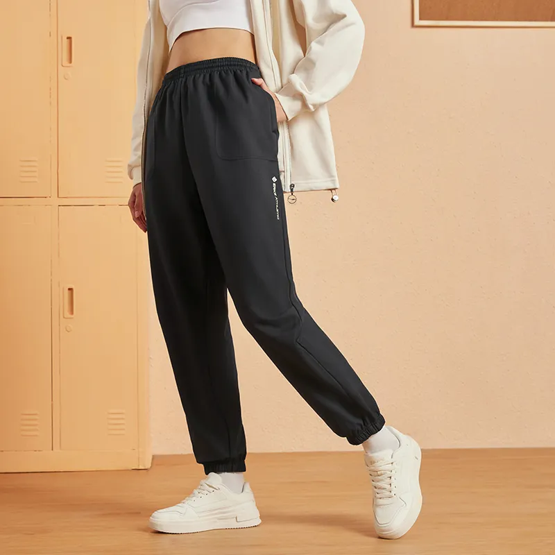 Erke Casual Pants Women's Jet Black-4
