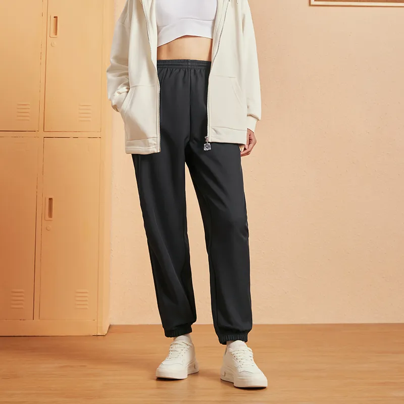 Erke Casual Pants Women's Jet Black-2