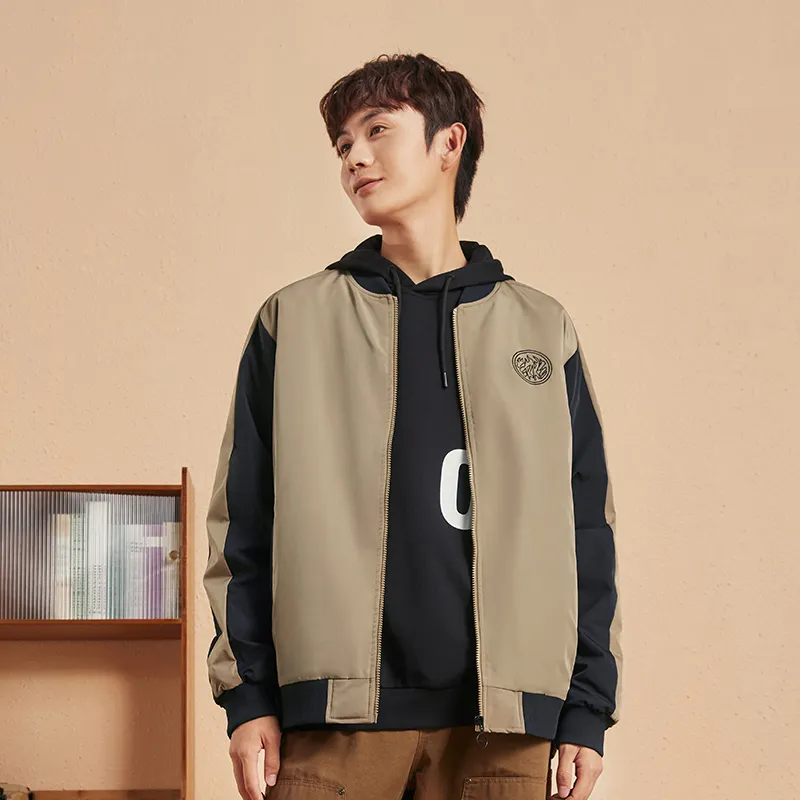 Erke Jackets Men Latte Brown-4