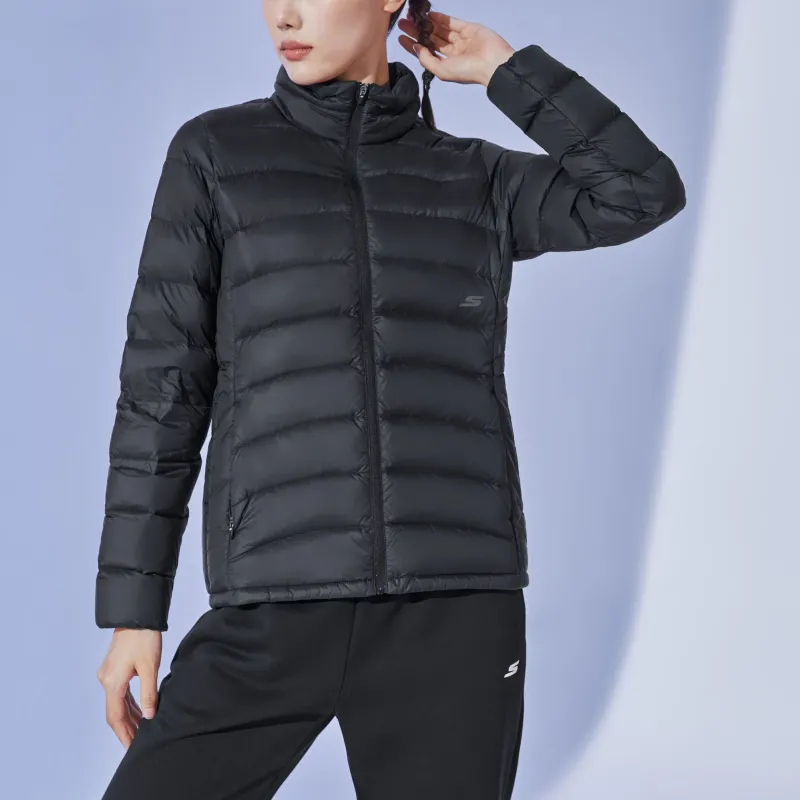 Skechers Down Jacket Unisex Carbon Black-5