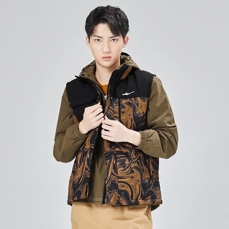 Erke Vests Men Yardang Orange-4