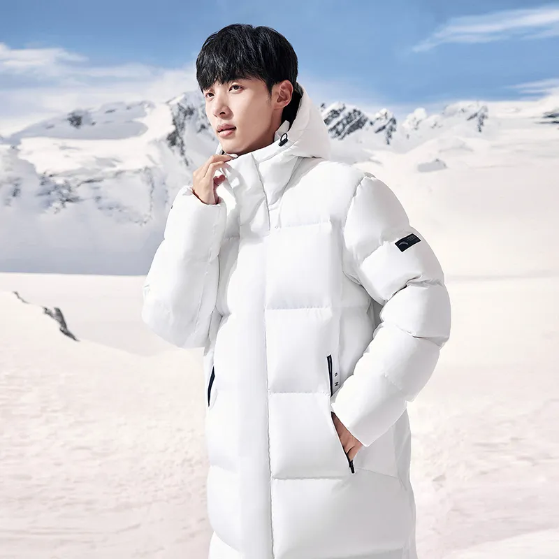 Anta Variety Training Collection Down Jacket Men's Pure White-3