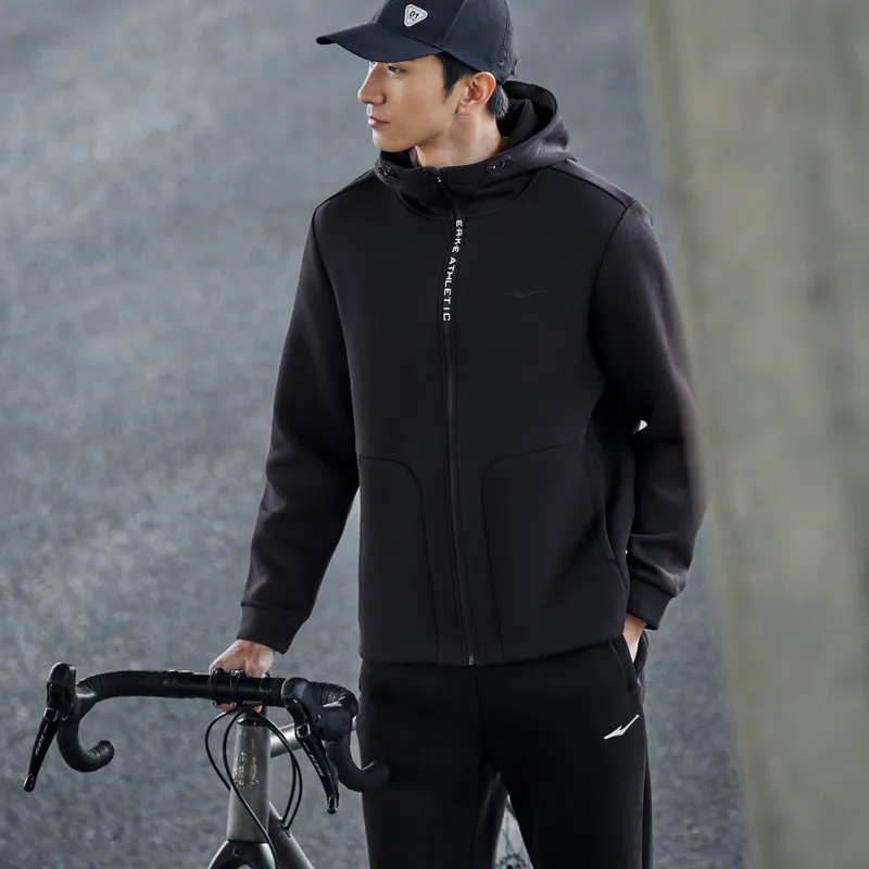 Erke Men's Training Series Sweatshirt Men's Jet Black-4