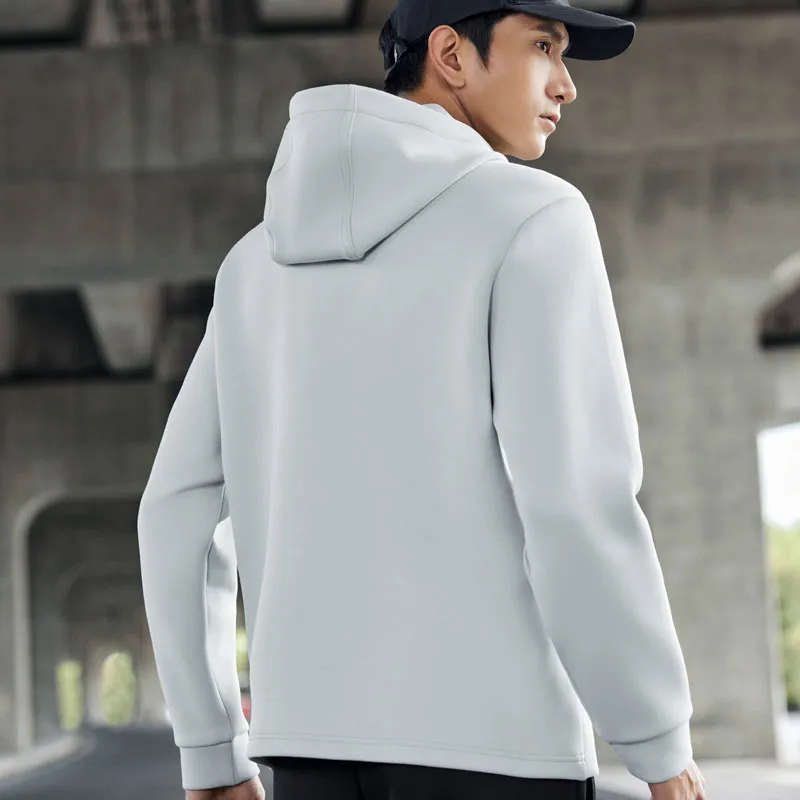 Erke Stand Up Technology Men's Training Collection Sweatshirt Men's Cloud Gray-6