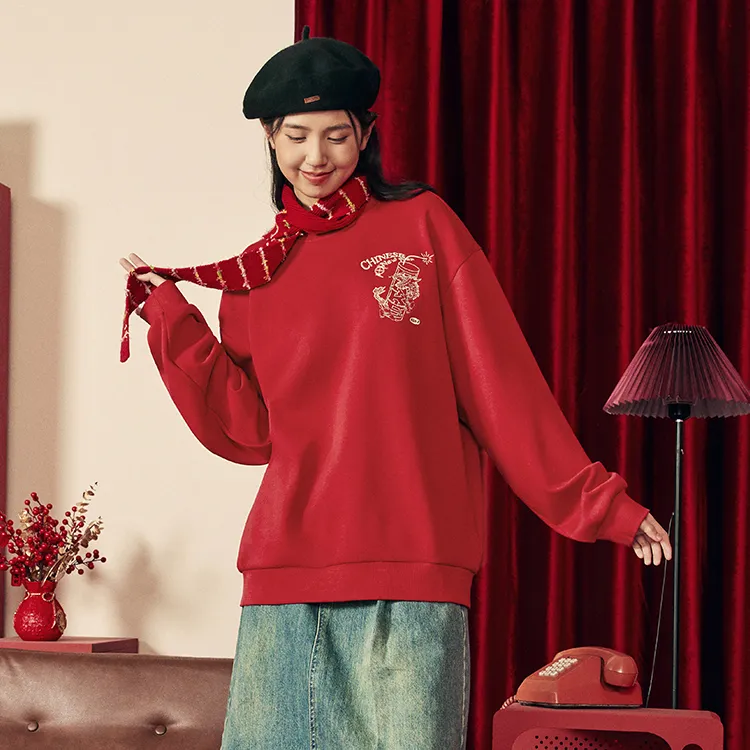 Erke Sweatshirt Unisex Fortune Red-2