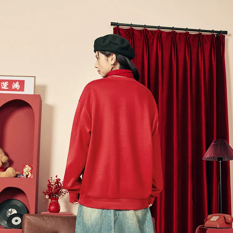 Erke Sweatshirt Unisex Fortune Red-6