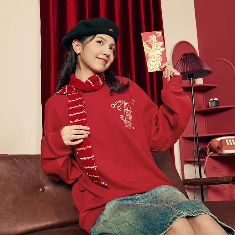 Erke Sweatshirt Unisex Fortune Red-4