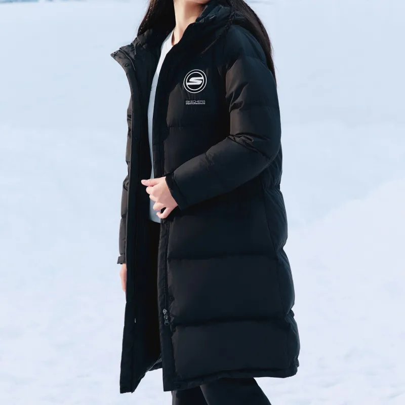 Skechers Down Jackets Women's Carbon Black-2