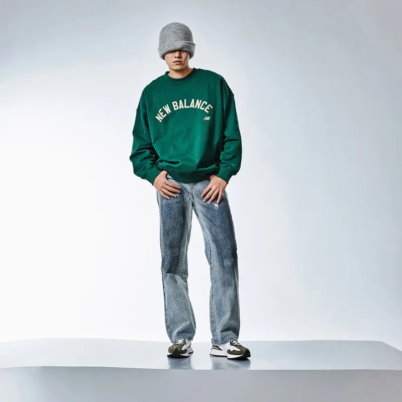 New Balance Unisex Crew Neck Sweatshirt Green-2