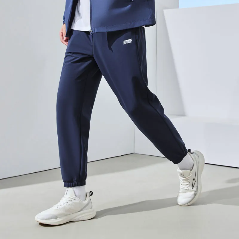 Erke SS24 Knitted Sports Pants Men's Reef Stone Blue-4