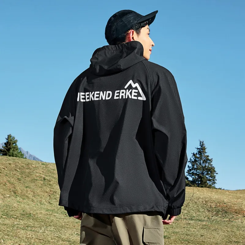 Erke Trench Coat Men's Jet Black-6