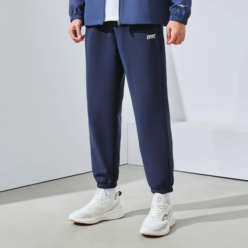 Erke SS24 Knitted Sports Pants Men's Reef Stone Blue-5
