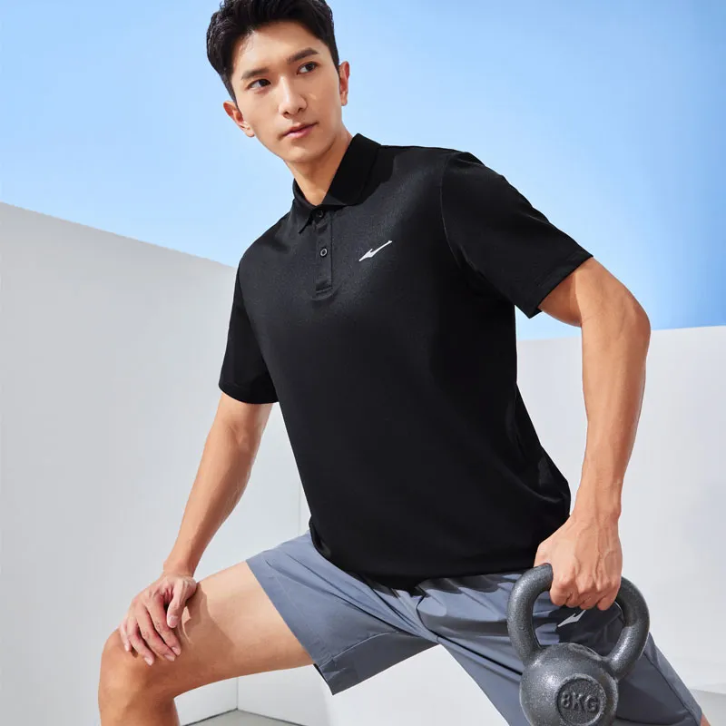 Erke Tennis Series T Shirt Men's Jet Black-5