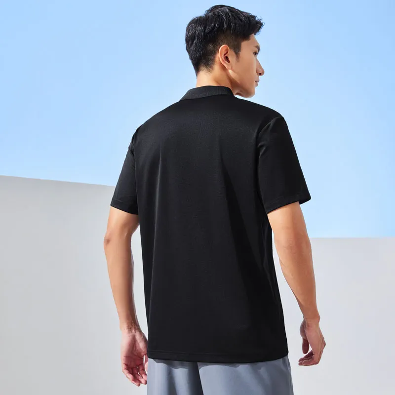 Erke Tennis Series T Shirt Men's Jet Black-6