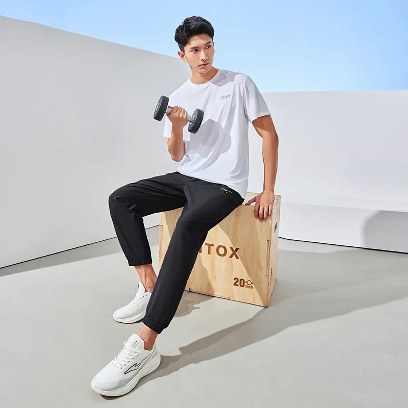 Erke Casual Pants Men Jet Black-3
